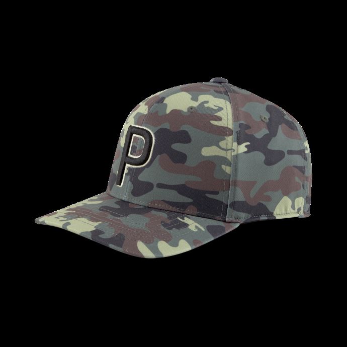 Puma Canada Camo Imprimé P Snapback Casquette De Golf Pour Hommes Thym