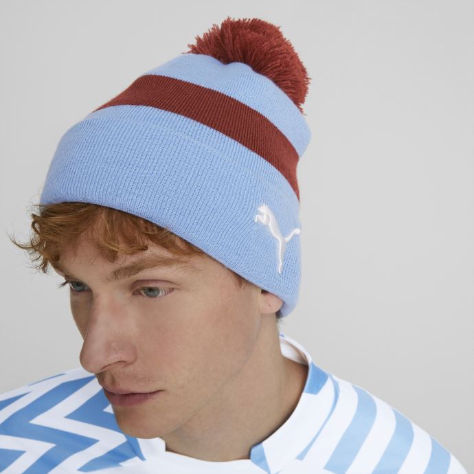 équipe Bleu Clair-rouge Intense Puma Canada Manchester City F.c. Bonnet à Pompon

