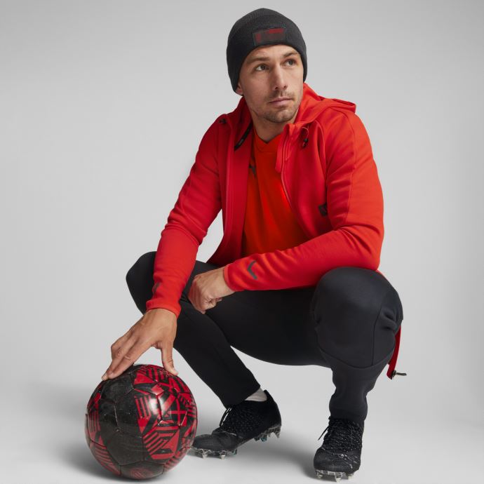 A.c. Milan Ftblcore Fisherman Bonnet Noir-tango Rouge Puma Canada
