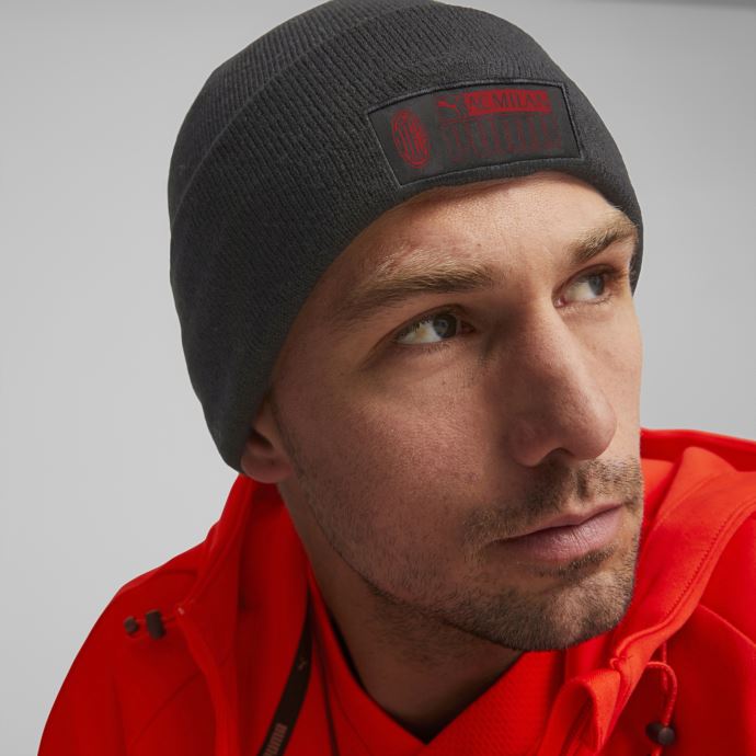 A.c. Milan Ftblcore Fisherman Bonnet Noir-tango Rouge Puma Canada
