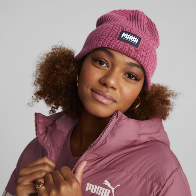 Bonnet Côtelé à Revers Classique Puma Canada Orchidée Poussiéreuse
