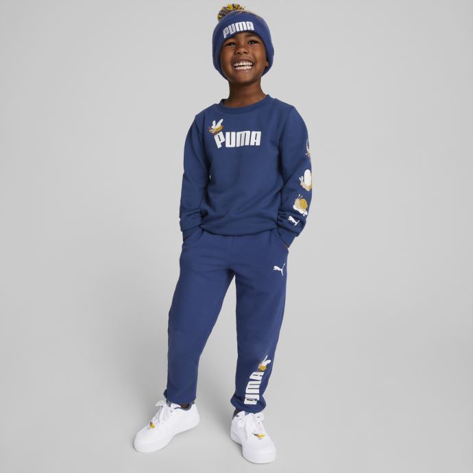 Bonnet à Pompon Puma Canada Small World Bleu Flamboyant Pour Enfant
