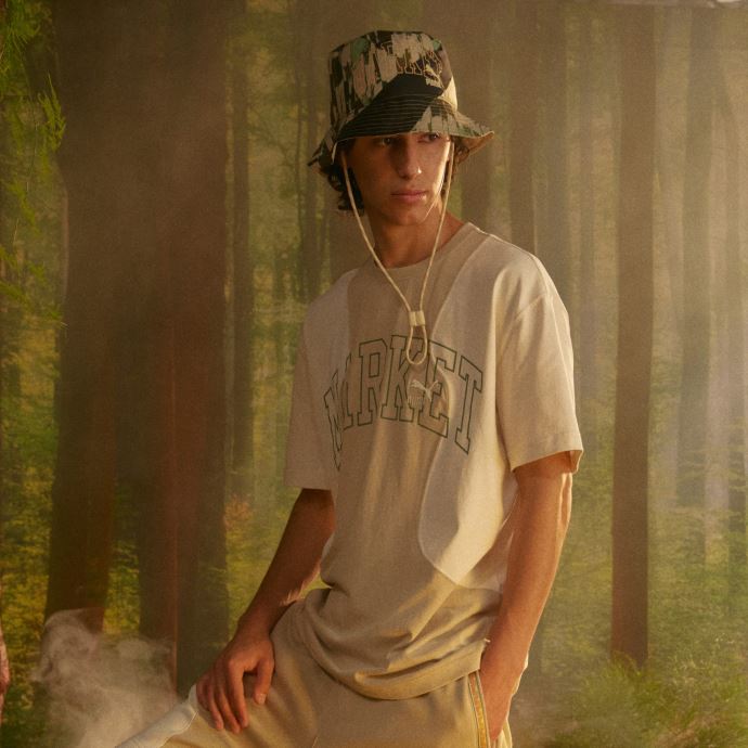 Chapeau Seau Puma Canada X Market Immaculé-noir-aop
