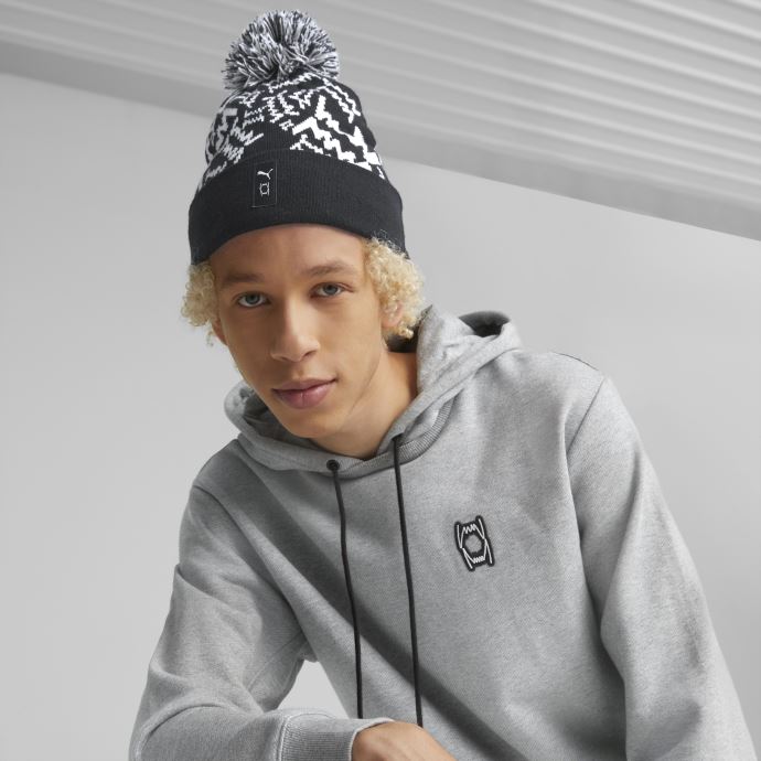 Puma Canada Bonnet De Basketball à Pompon Noir
