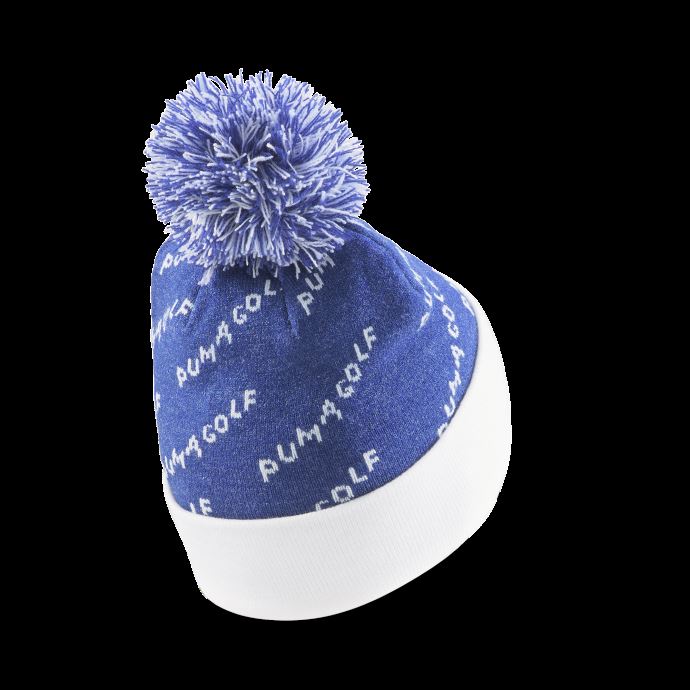 Puma Canada Blazing Blue-bright White P Bonnet De Golf à Pompon Amovible Hommes