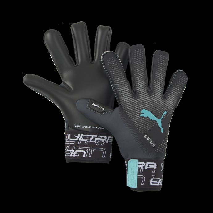 Gants De Gardien Hybride Ultra Grip 1 Puma Canada Black-elektro Aqua