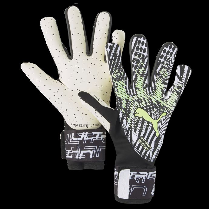 Gants De Gardien De But Puma Canada White-lime Squeeze-black-teaser Ultra Ultimate 1 Nc