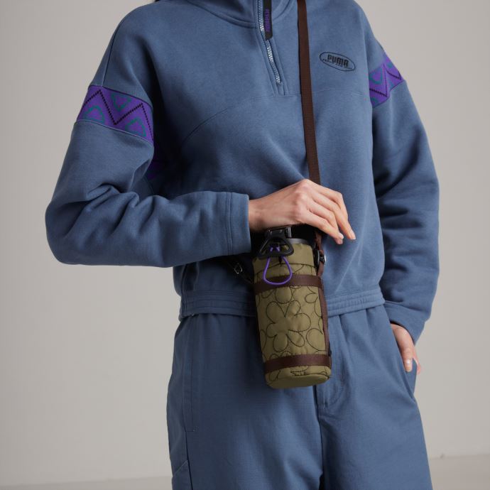 Puma Canada X Perks And Mini Bottle Bag Set Olive Brûlée-prism Violet