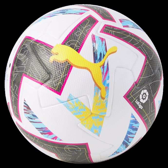 Puma Canada Orbits The League 1 Fifa Pro Match Soccer Ball White-Beetroot Purple-Blue Atoll