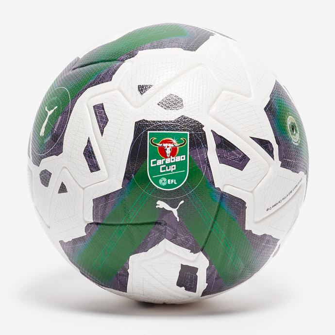 Puma Canada Orbita 1 Carabao Cup Fifa Quality Pro Football Blanc-amazon Vert-rouge