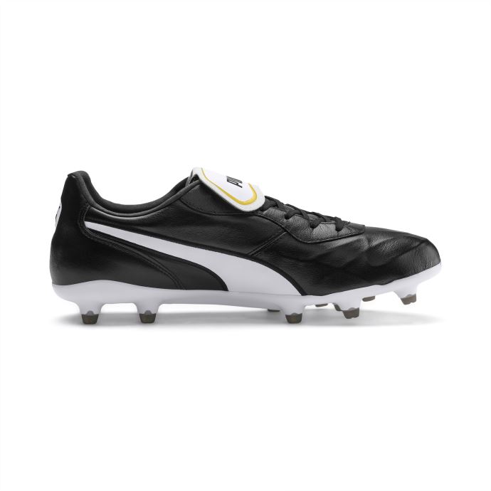 Puma Canada King Top Fg Chaussures De Football Unisexe Noir-blanc
