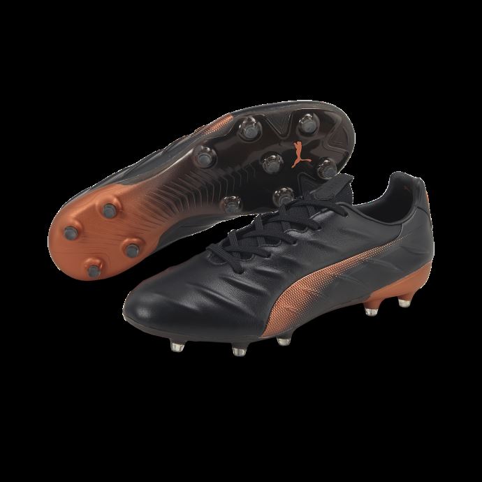 Chaussures De Football King Platinum 21 Fg-ag Pour Hommes Puma Canada Black-neon Citrus