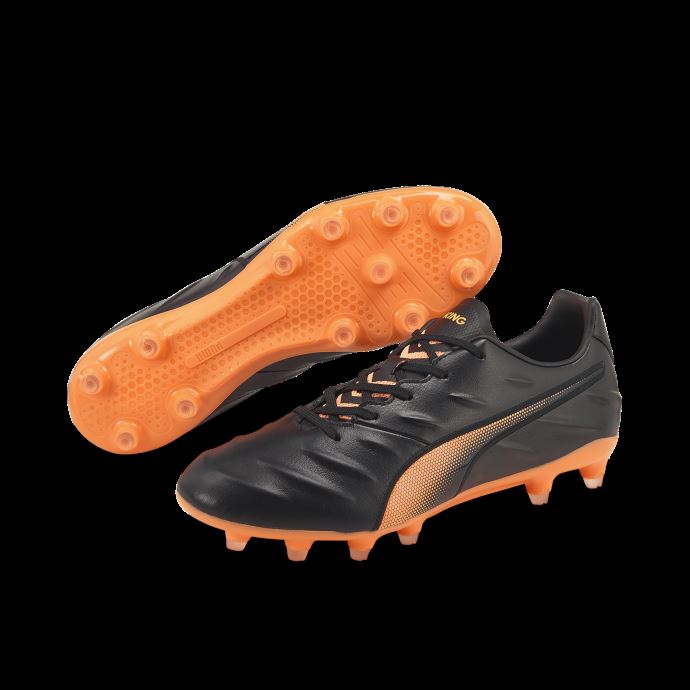 Chaussures De Football Puma Canada King Pro 21 Fg Noir-néon Citron