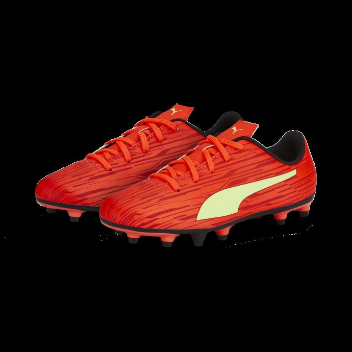 Chaussure De Foot Rapido Iii Fg-ag Big Kids Rouge-frais Jaune-chili Pepper Puma Canada