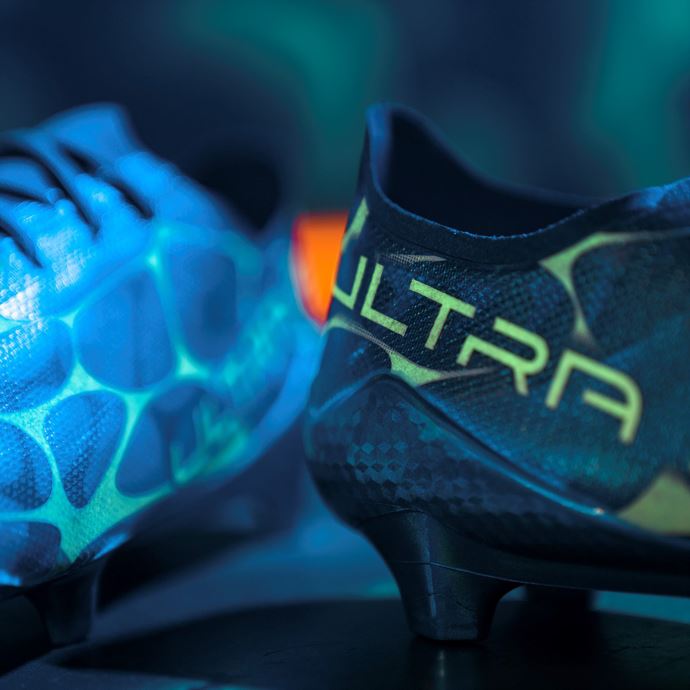 Puma Canada Ultra Sl Glow Fg Chaussures De Foot Homme Limoges-blanc-arctic Ice-blue
