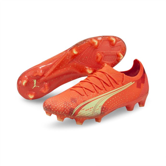 Chaussures De Football Puma Canada Firey Coral-fizzy Light-black Ultra Ultimate Fg-ag
