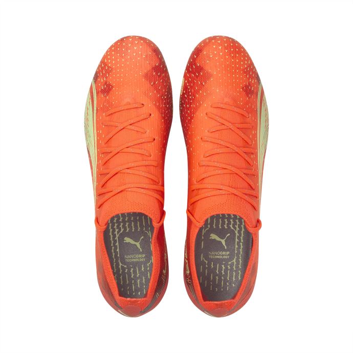 Chaussures De Football Puma Canada Firey Coral-fizzy Light-black Ultra Ultimate Fg-ag
