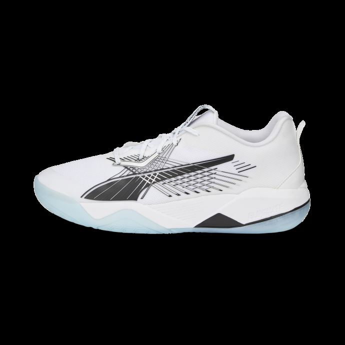Puma Canada Blanc-noir-nitro Bleu Chaussures De Sport D'intérieur Eliminator Power Nitro Ii