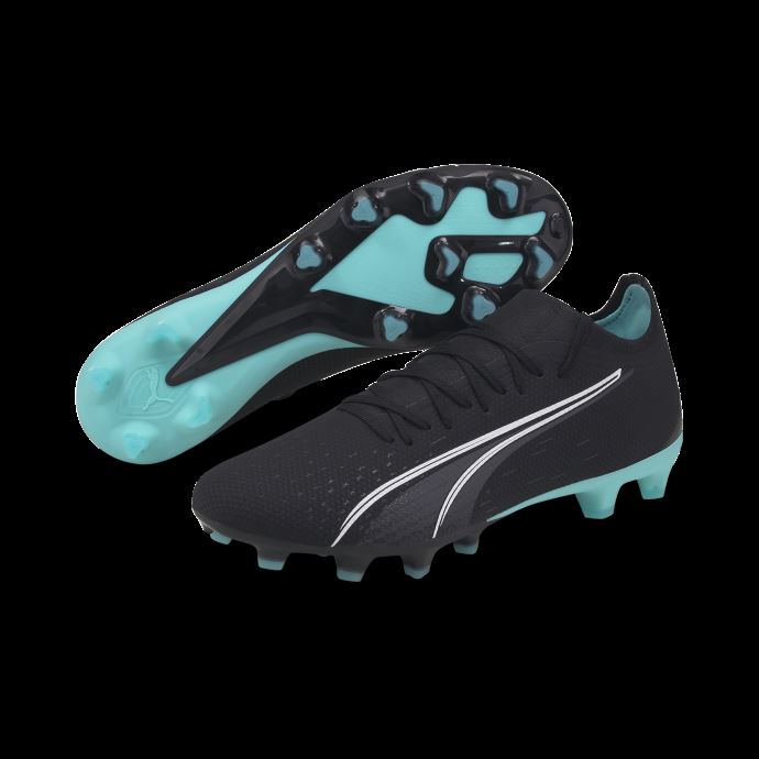 Noir-blanc-elektro Aqua Puma Canada Ultra Match Fg-ag Chaussures De Football Hommes
