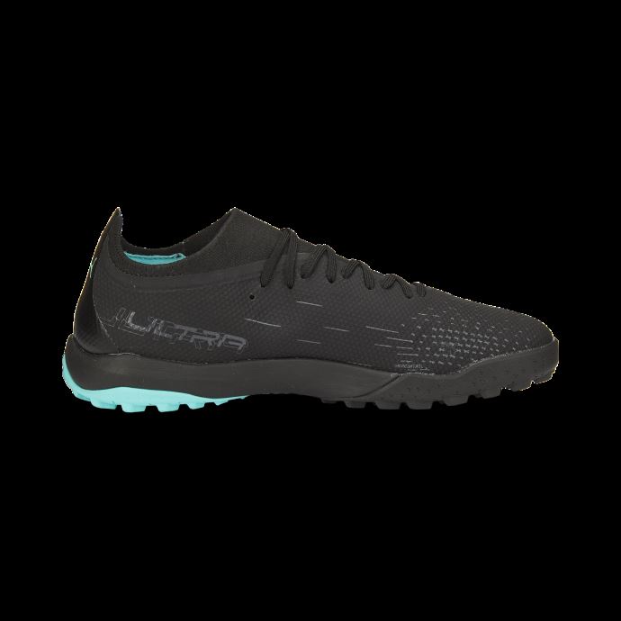 Chaussures De Football Ultra Match Tt Hommes Black-white-elektro Aqua Puma Canada
