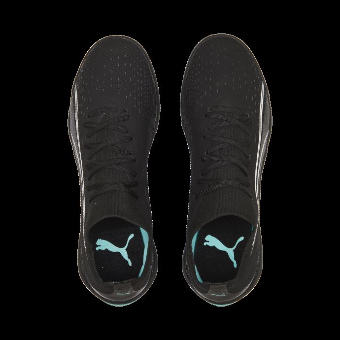 Chaussures De Football Ultra Match Tt Hommes Black-white-elektro Aqua Puma Canada
