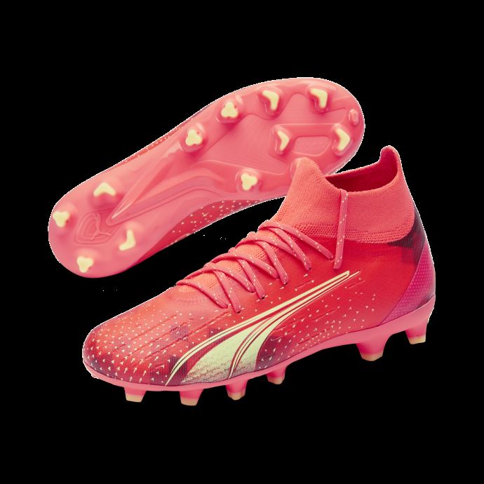 Crampons De Soccer Ultra Pro Fg-ag Grands Enfants Fiery Coral-fizzy Light-black Puma Canada