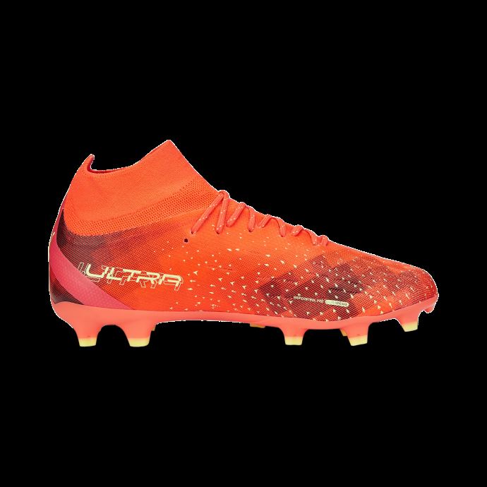 Chaussures De Football Ultra Pro Fg-ag Firey Coral-fizzy Light-black Hommes Puma Canada

