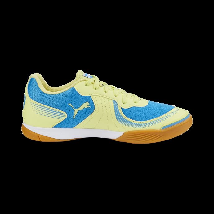 Puma Canada Bleu Azur-fresh Jaune-blanc-gum Pressing Iii Chaussures De Football En Salle
