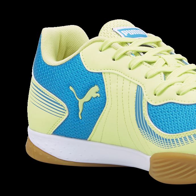 Puma Canada Bleu Azur-fresh Jaune-blanc-gum Pressing Iii Chaussures De Football En Salle
