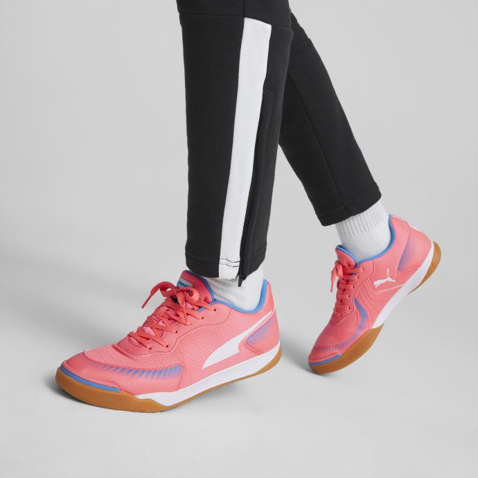 Chaussures De Football En Salle Puma Canada Pressing Iii Sunset Glow-white-bleu Azur-gum
