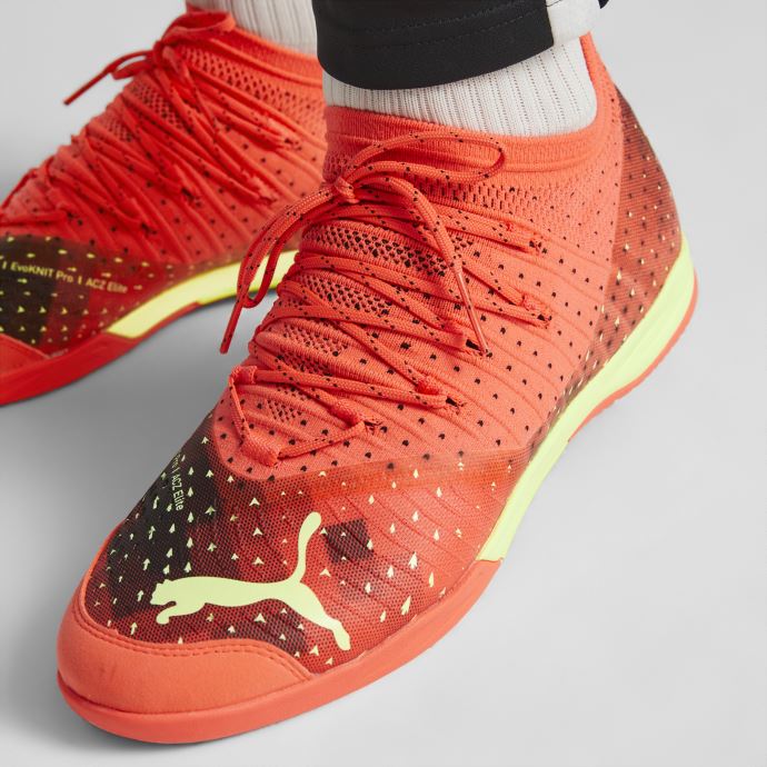 Chaussure De Football Future 1.4 Pro Court Homme Puma Canada Firey Coral-fizzy Light-salmon