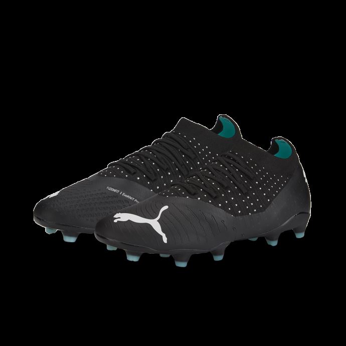 Puma Canada Black-quarry-elektro Aqua-white Future 3.4 Fg-ag Chaussures De Football Hommes