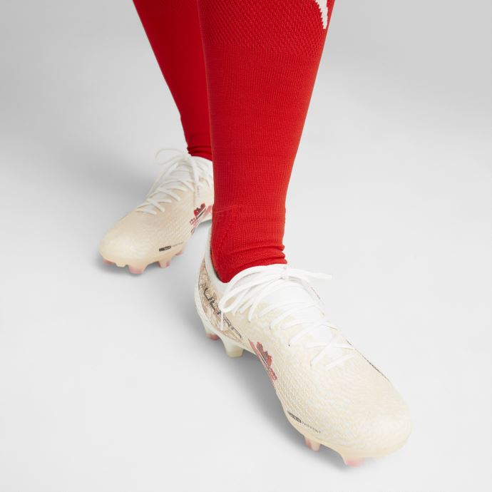 Chaussures De Football Puma Canada X Liberty Ultra Fg-ag Blanc-noir-sun Kiss Femme
