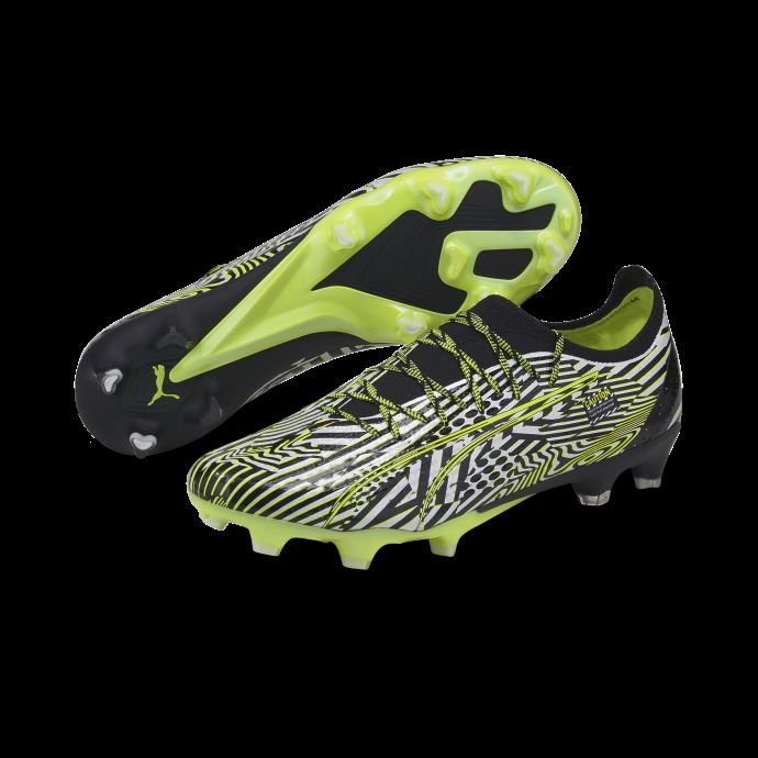 Ultra Ultime Teaser Fg-ag Chaussures De Football Puma Canada Noir-blanc-lumière Pétillante