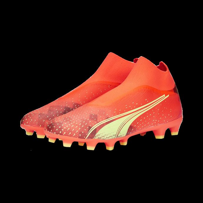 Puma Canada Ultra Match+ Ll Fg-ag Chaussures De Football Hommes Firey Coral-fizzy Light-black