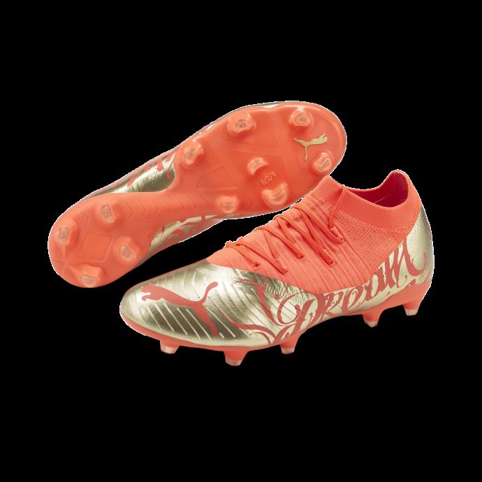 Puma Canada Firey Coral-gold Neymar Jr Future 3.4 Fg-ag Chaussures De Football Hommes