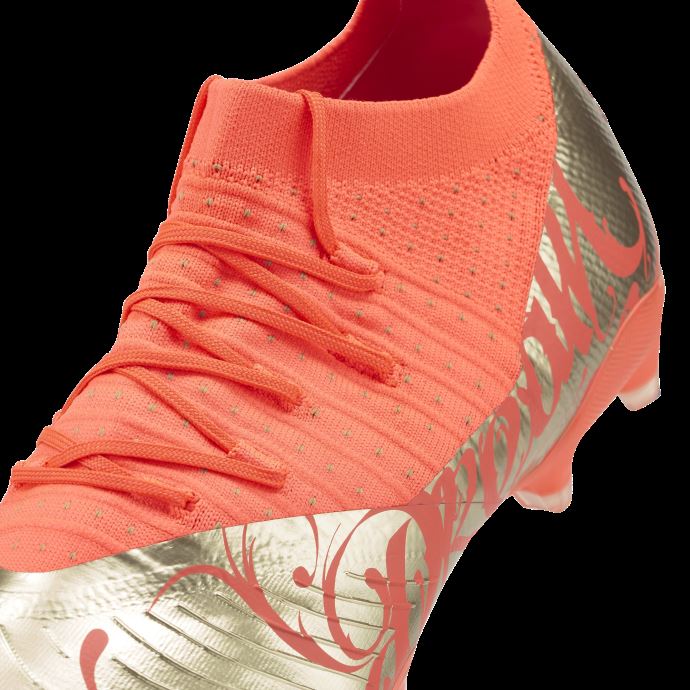 Puma Canada Firey Coral-gold Neymar Jr Future 3.4 Fg-ag Chaussures De Football Hommes
