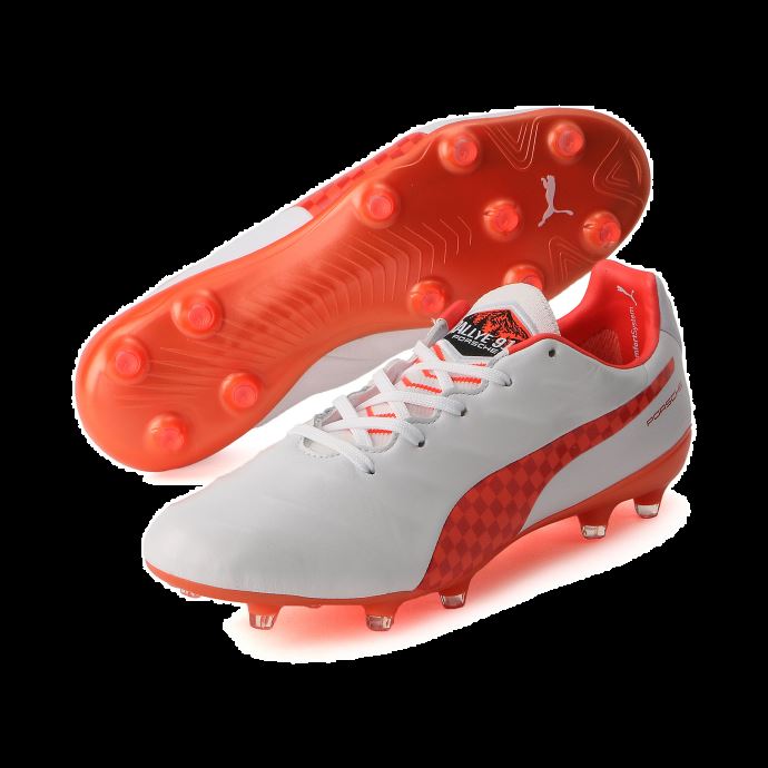 Blanc-nrgy Rouge-noir Puma Canada King Platinum Ralley Fg-ag Chaussures De Football Hommes