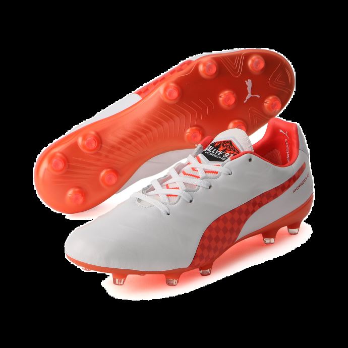Puma Canada Blanc-nrgy Rouge-noir King Platinum Ralley Fg-ag Chaussures De Football Hommes