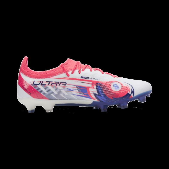 Puma Canada X Christian Pulisic Ultra Ultimate Fg-ag Crampons De Football Blanc-blazing Blue-sunblaze
