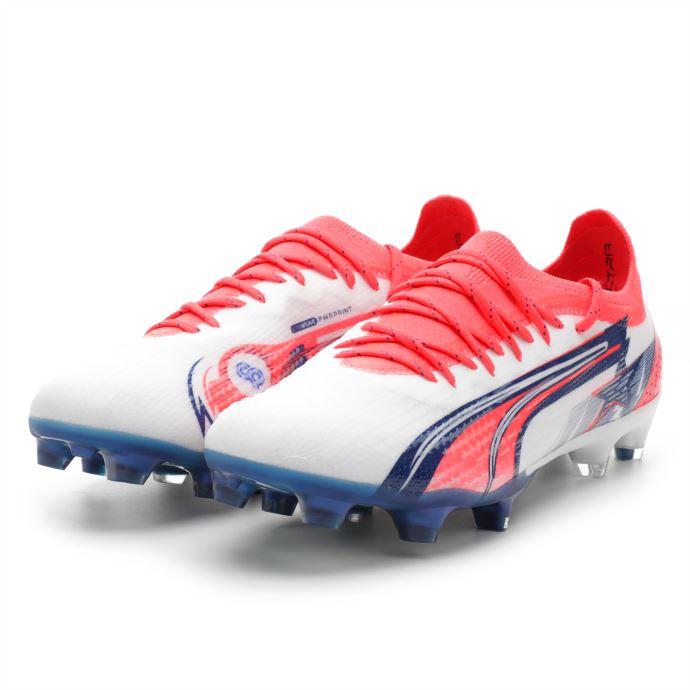 Puma Canada X Christian Pulisic Ultra Ultimate Fg-ag Crampons De Football Blanc-blazing Blue-sunblaze
