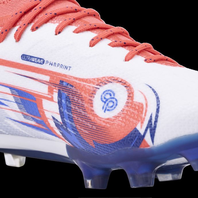 Puma Canada X Christian Pulisic Ultra Ultimate Fg-ag Crampons De Football Blanc-blazing Blue-sunblaze
