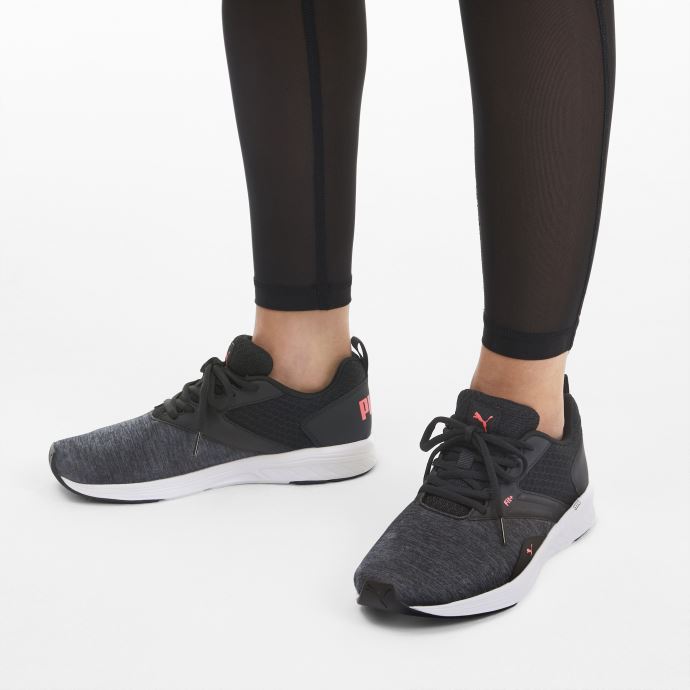 Puma Canada Nrgy Comet Chaussures De Course Noir-rose Enflammé