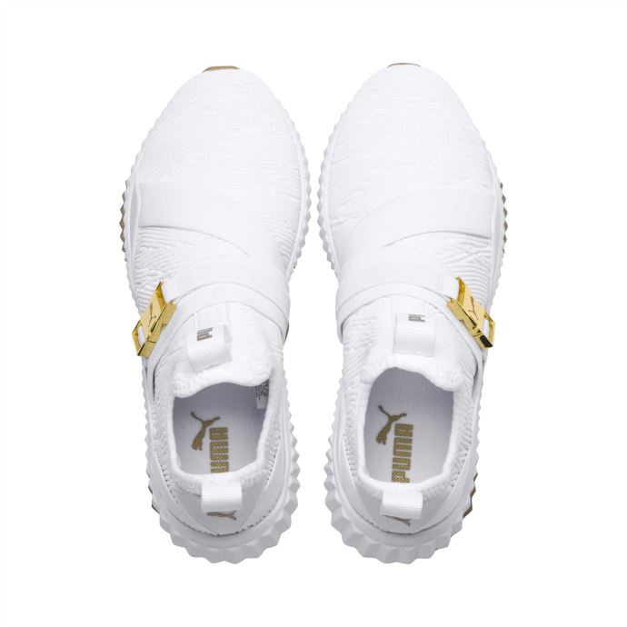 Baskets Puma Canada Defy Varsity Mid Blanc Métallisé Pour Femme
