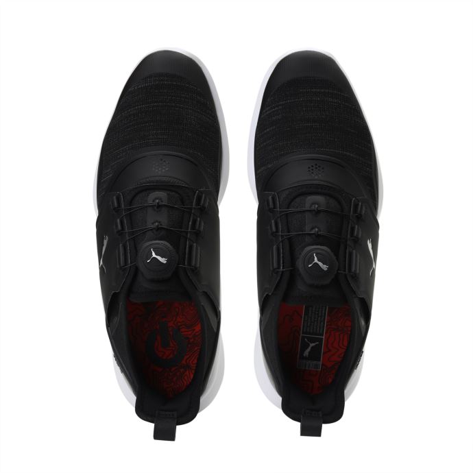 Ignite Nxt Disc Chaussures De Golf Pour Hommes Puma Canada Noir-argent-blanc
