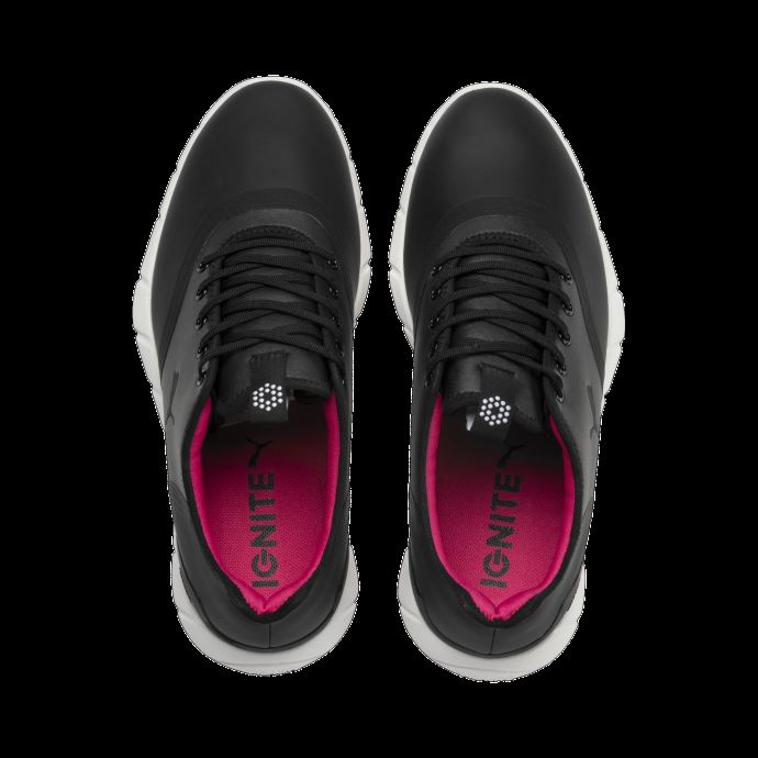 Ignite Statement Low Chaussures De Golf Pour Femmes Puma Canada Noir-noir
