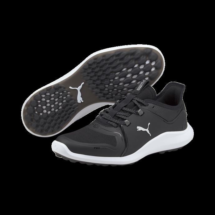 Chaussures De Golf Puma Canada Ignite Fasten8 Pour Hommes Noir-argent-blanc