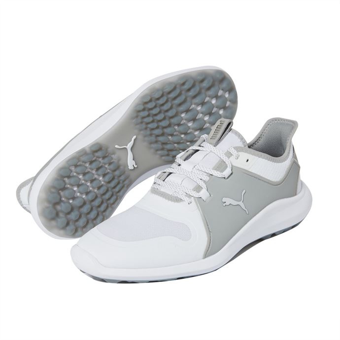 Chaussures De Golf Puma Canada Ignite Fasten8 Taille Haute Blanc-argent Pour Hommes