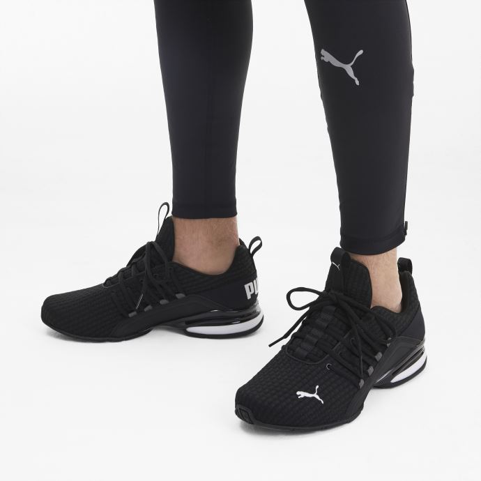 Puma Canada Axelion Block Noir-blanc Chaussures De Course Pour Hommes