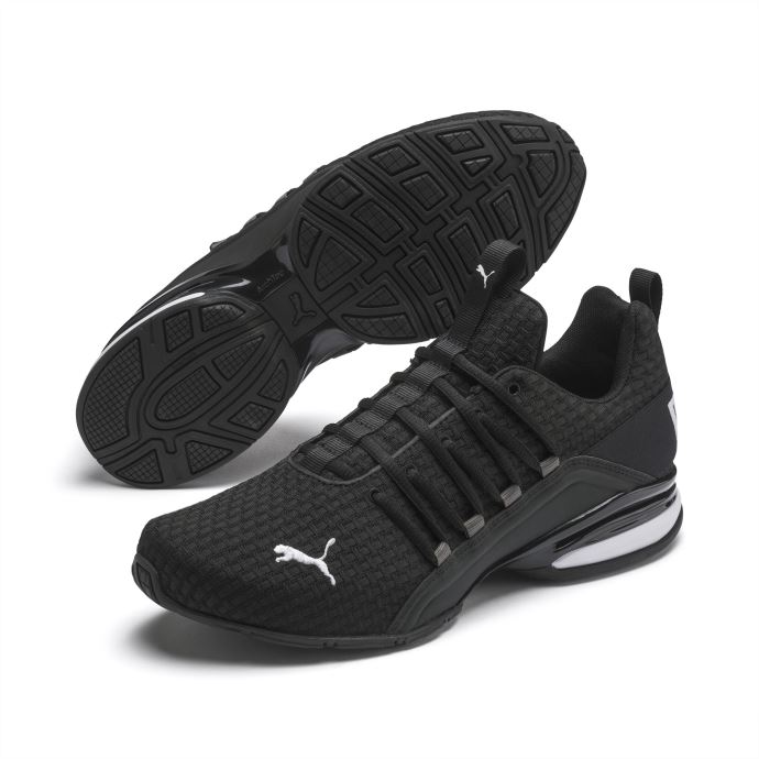 Puma Canada Axelion Block Noir-blanc Chaussures De Course Pour Hommes
